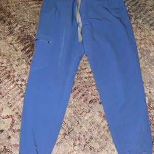Figs women’s jogger small scrub pants in Ceil blue
